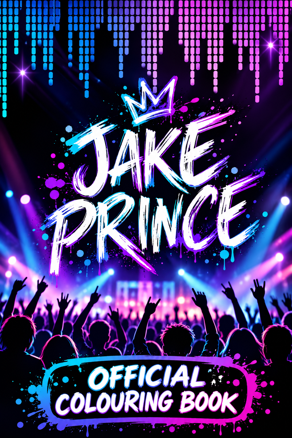 Jake Prince bar mitzvah colouring book front cover