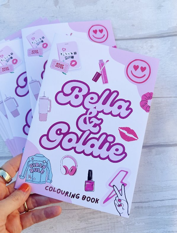 Bella & Goldie character colouring book