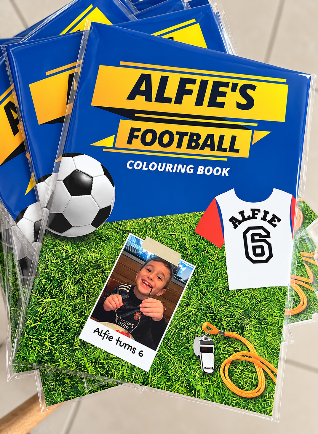 Alfie's football colouring books