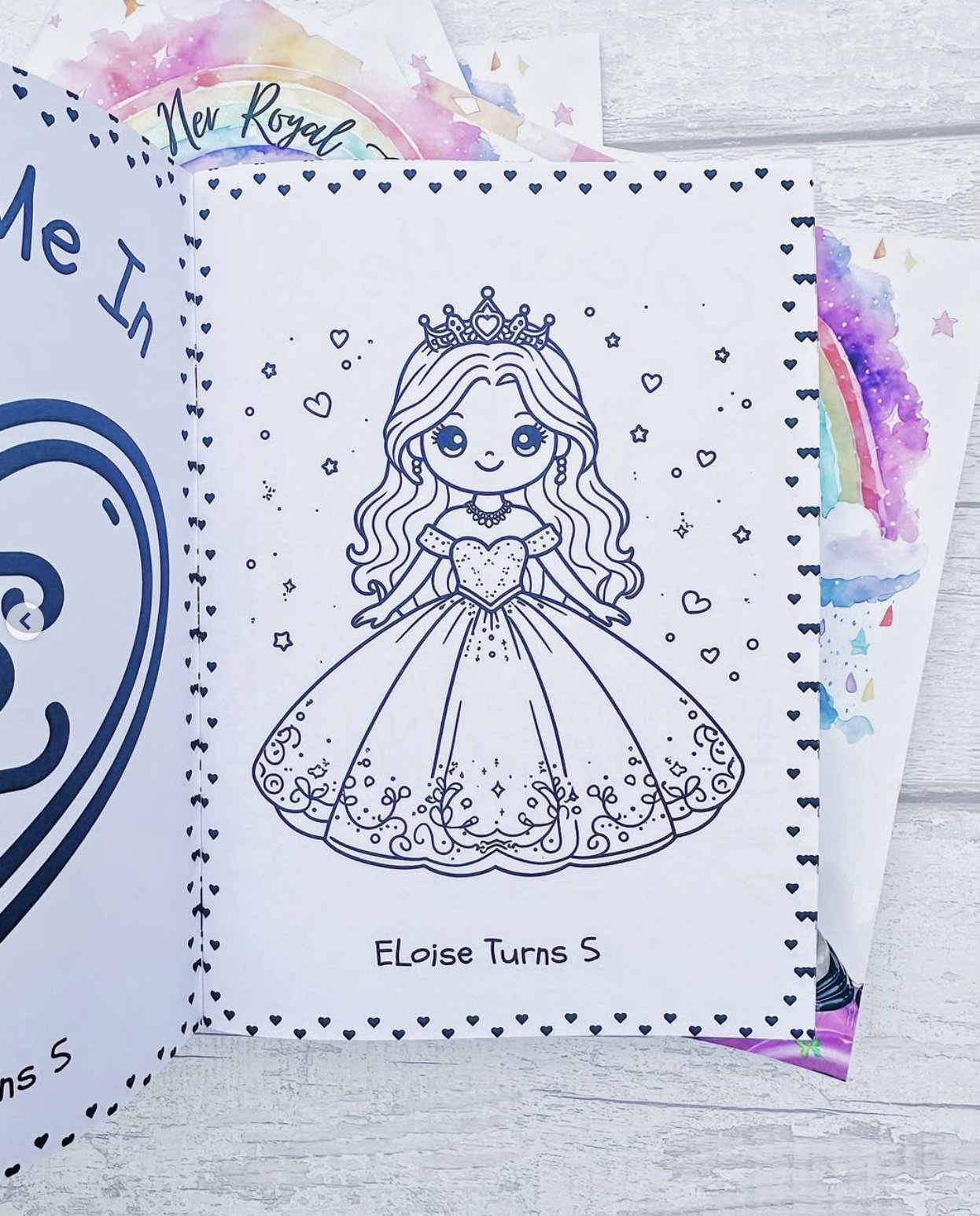 Princess colouring page