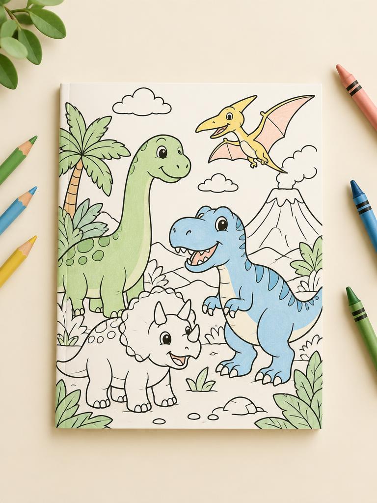 Early dinosaur cover design